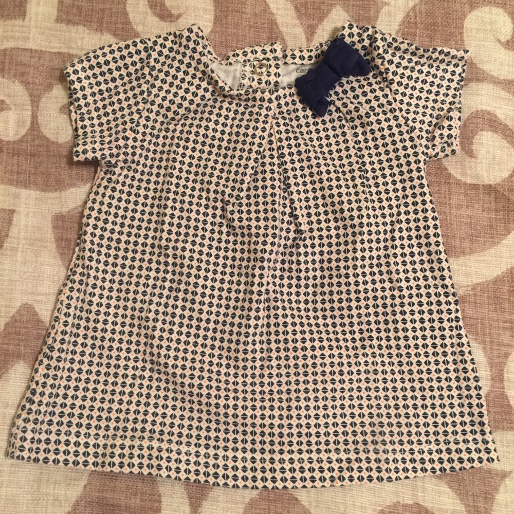 6 for $20! Carter’s Blue Babydoll Top with Bow